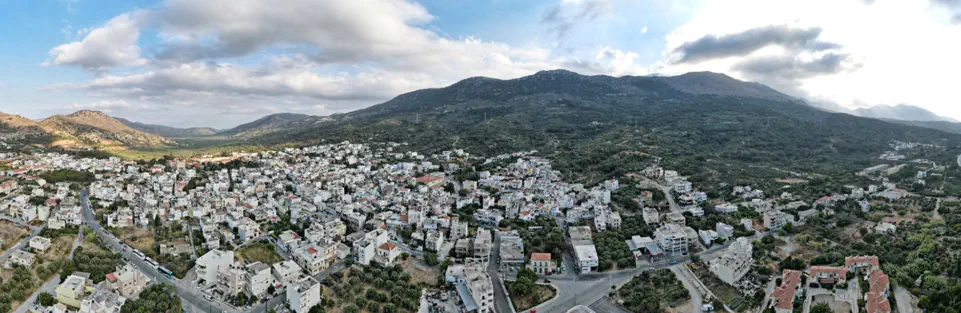 Neapoli Town from the air