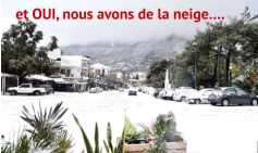 et OUI, nous avons de la neige….