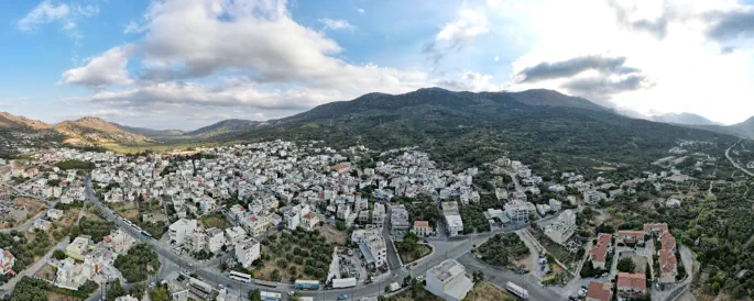 Neapoli Town View from the air