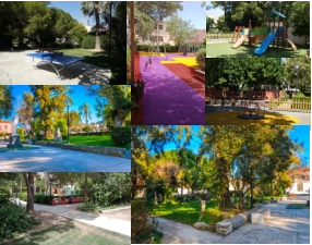 Photo Collage of Neapoli Municipal Park with page link