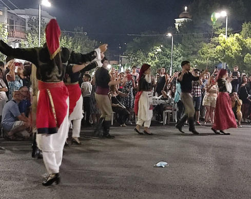 Greek Dancing on August 15th Neapoli